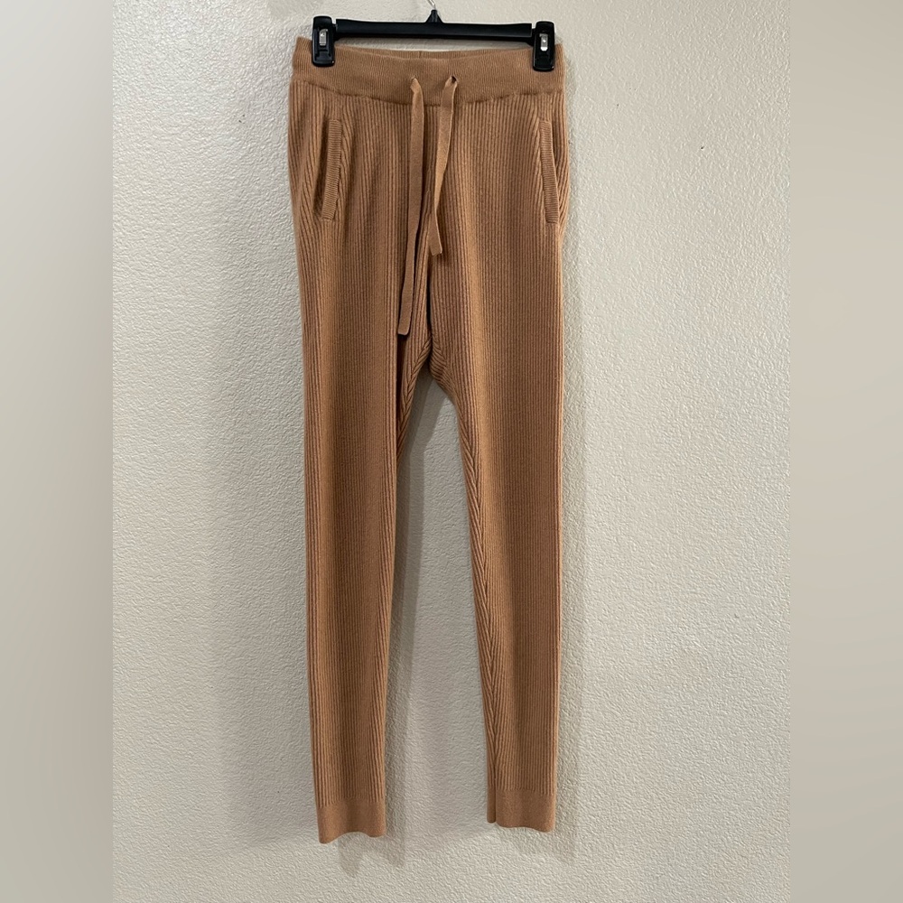 State Cashmere the ribbed cashmere pants